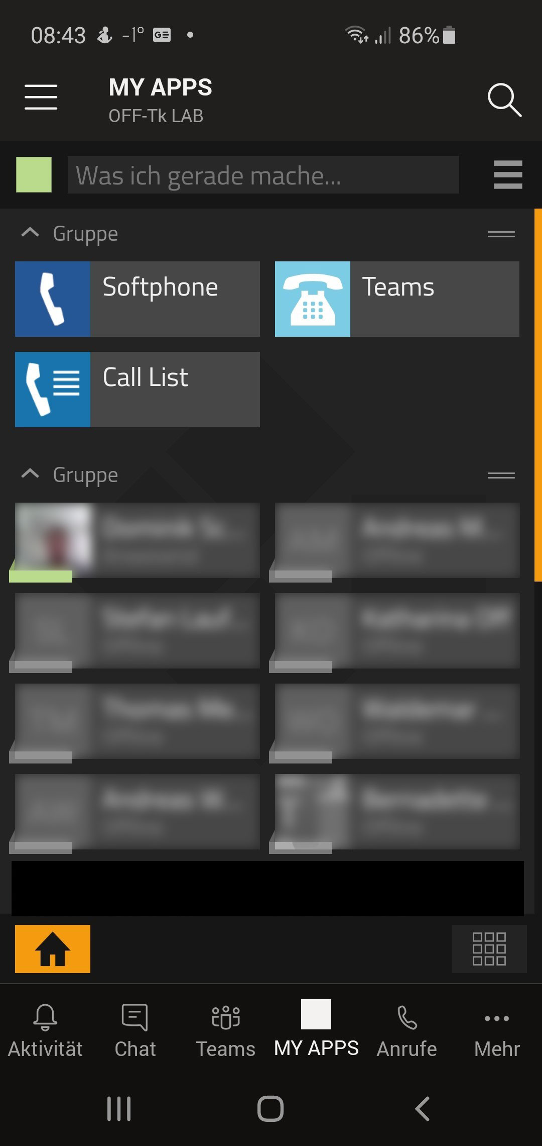 Teams mobile Version